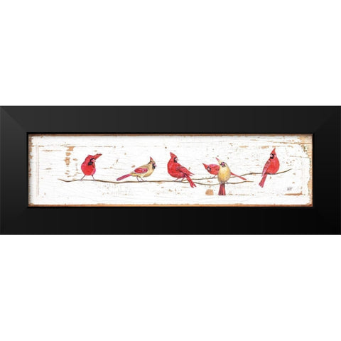 Lets Tweet Black Modern Wood Framed Art Print by Fifer, Diane