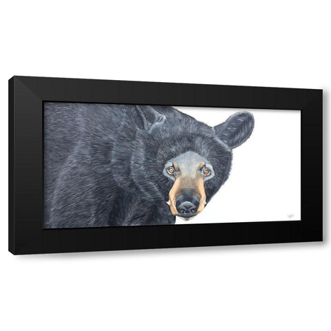 Black Bear Black Modern Wood Framed Art Print by Fifer, Diane
