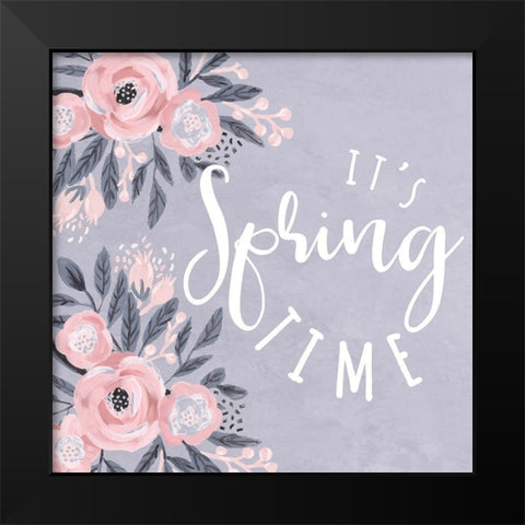 Its Spring Time Black Modern Wood Framed Art Print by Dogwood Portfolio