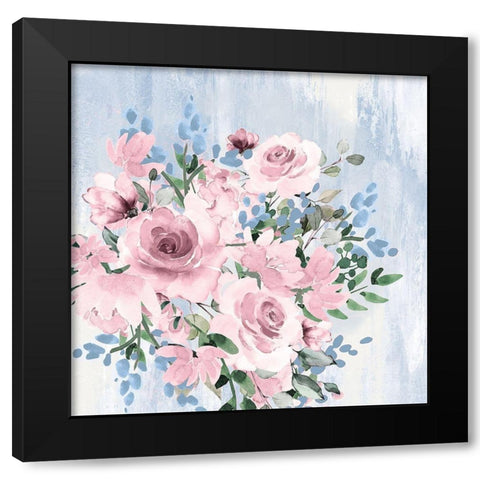 Prairie Bouquet Black Modern Wood Framed Art Print with Double Matting by Dogwood Portfolio