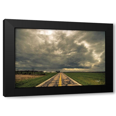 Storm Season I Black Modern Wood Framed Art Print with Double Matting by Quillen, Donnie