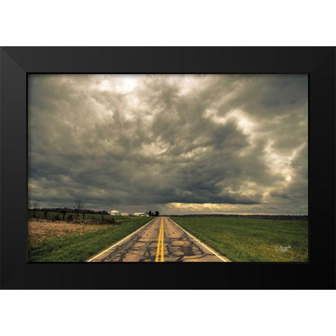 Storm Season I Black Modern Wood Framed Art Print by Quillen, Donnie