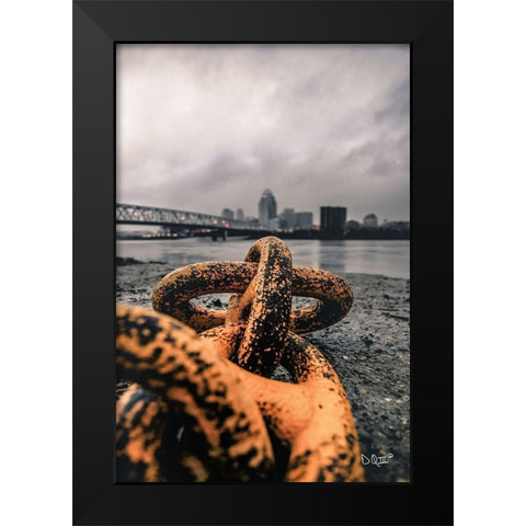 Dont Break Black Modern Wood Framed Art Print by Quillen, Donnie