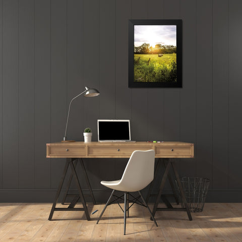 Daybreak in the Country I Black Modern Wood Framed Art Print by Quillen, Donnie
