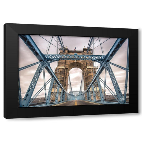 The Blues II Black Modern Wood Framed Art Print with Double Matting by Quillen, Donnie