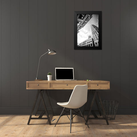 Built from the Ground Up I Black Modern Wood Framed Art Print by Quillen, Donnie