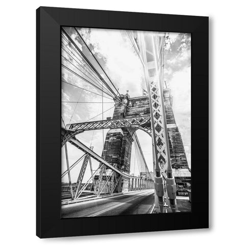 Bridge View I Black Modern Wood Framed Art Print by Quillen, Donnie