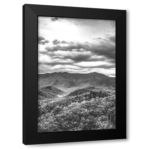 Mountain View Black Modern Wood Framed Art Print by Quillen, Donnie
