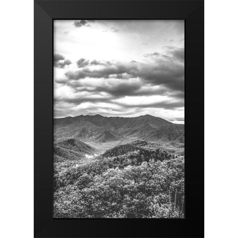 Mountain View Black Modern Wood Framed Art Print by Quillen, Donnie