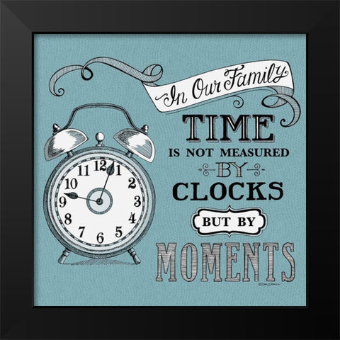 In Our Family Black Modern Wood Framed Art Print by Strain, Deb