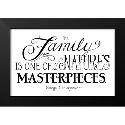 Natures Masterpieces Black Modern Wood Framed Art Print by Strain, Deb