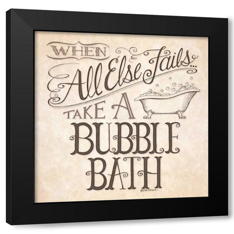 When All Else Fails Black Modern Wood Framed Art Print with Double Matting by Strain, Deb