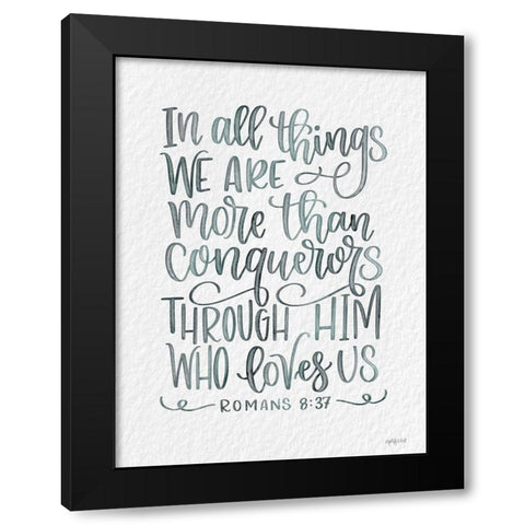 In All Things Black Modern Wood Framed Art Print by Imperfect Dust