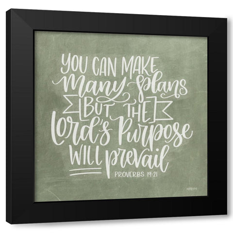 The Lords Purpose Black Modern Wood Framed Art Print with Double Matting by Imperfect Dust