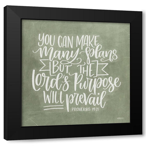 The Lords Purpose Black Modern Wood Framed Art Print by Imperfect Dust