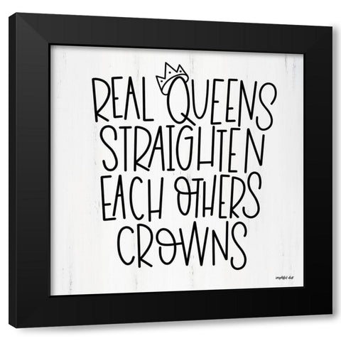 Real Queens  Black Modern Wood Framed Art Print with Double Matting by Imperfect Dust