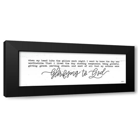 Glorifying to God Black Modern Wood Framed Art Print with Double Matting by Imperfect Dust