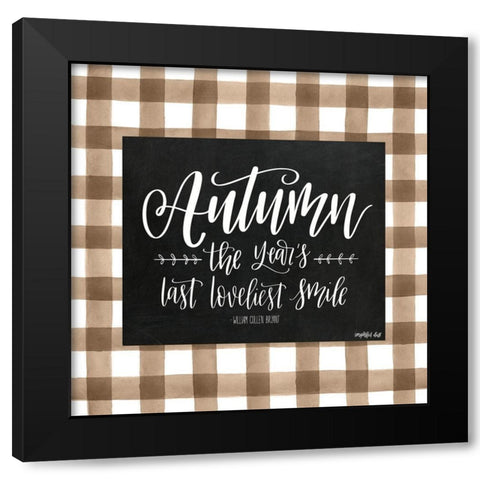 Autumn Black Modern Wood Framed Art Print with Double Matting by Imperfect Dust