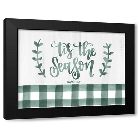 Tis the Season    Black Modern Wood Framed Art Print with Double Matting by Imperfect Dust
