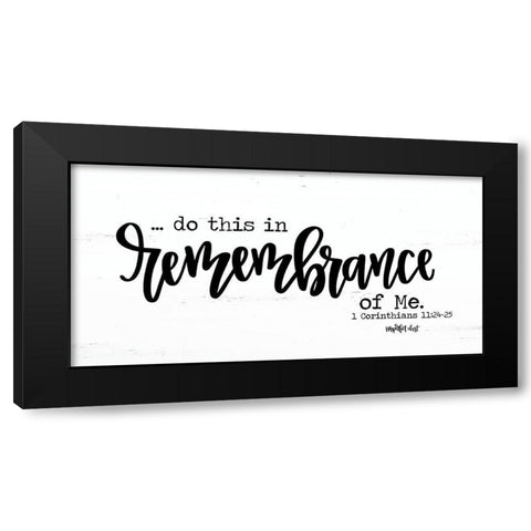 Remembrance Black Modern Wood Framed Art Print by Imperfect Dust