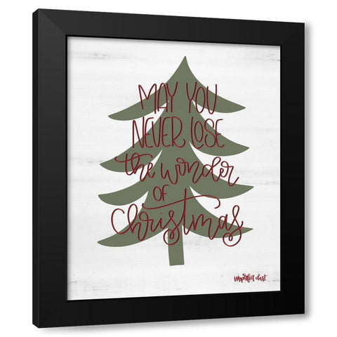 Wonder of Christmas Black Modern Wood Framed Art Print with Double Matting by Imperfect Dust