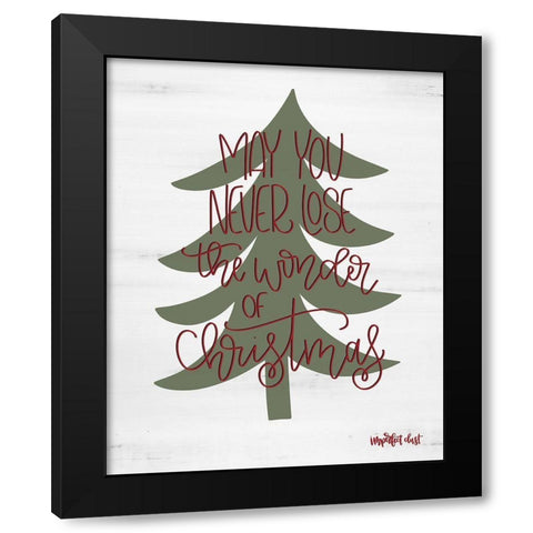 Wonder of Christmas Black Modern Wood Framed Art Print by Imperfect Dust