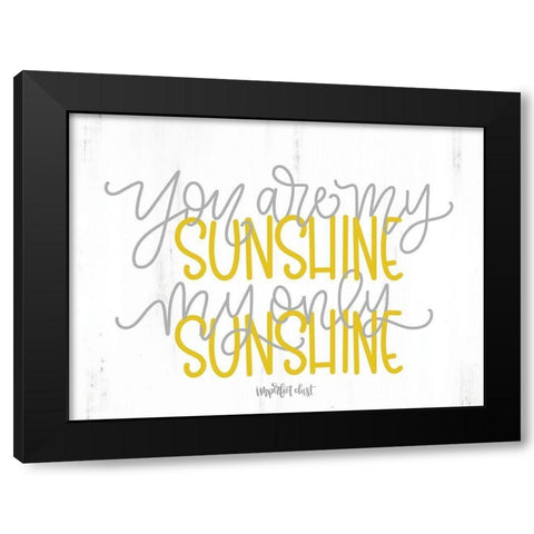 My Only Sunshine Black Modern Wood Framed Art Print with Double Matting by Imperfect Dust