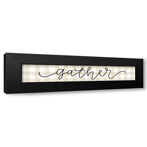 Gather  Black Modern Wood Framed Art Print by Imperfect Dust