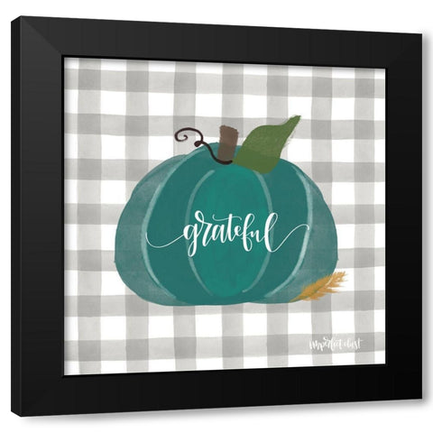 Grateful Black Modern Wood Framed Art Print by Imperfect Dust