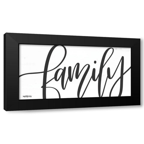 Family Black Modern Wood Framed Art Print with Double Matting by Imperfect Dust