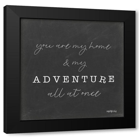 My Adventure  Black Modern Wood Framed Art Print with Double Matting by Imperfect Dust