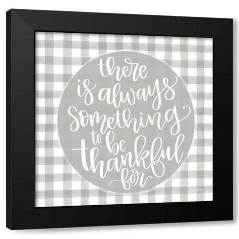 Always Something Black Modern Wood Framed Art Print with Double Matting by Imperfect Dust