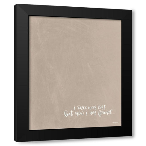 Now Im Found Black Modern Wood Framed Art Print with Double Matting by Imperfect Dust