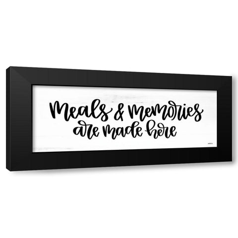 Meals + Memories Black Modern Wood Framed Art Print with Double Matting by Imperfect Dust