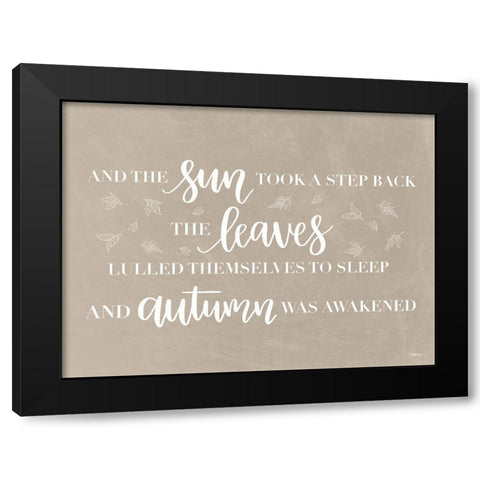 Autumn Was Awakened Black Modern Wood Framed Art Print with Double Matting by Imperfect Dust