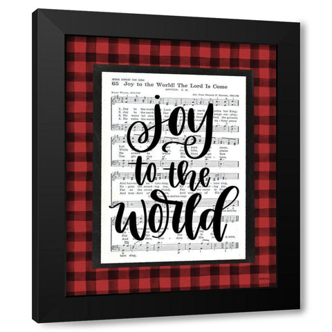 Joy to the World    Black Modern Wood Framed Art Print with Double Matting by Imperfect Dust
