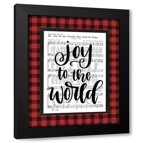 Joy to the World    Black Modern Wood Framed Art Print by Imperfect Dust