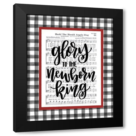 Glory to the Newborn King     Black Modern Wood Framed Art Print with Double Matting by Imperfect Dust