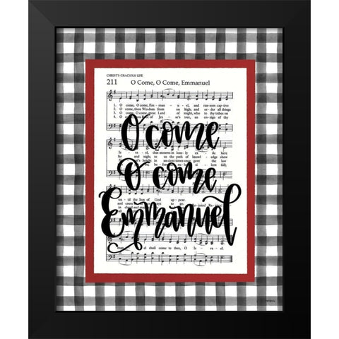 O Come Emmanuel    Black Modern Wood Framed Art Print by Imperfect Dust