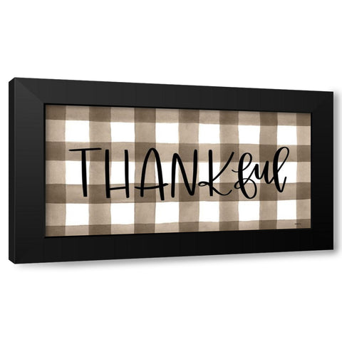 Thankful   Black Modern Wood Framed Art Print with Double Matting by Imperfect Dust