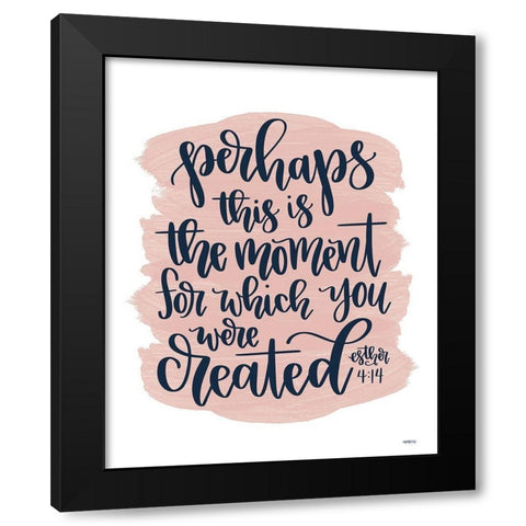 You Were Created Black Modern Wood Framed Art Print with Double Matting by Imperfect Dust