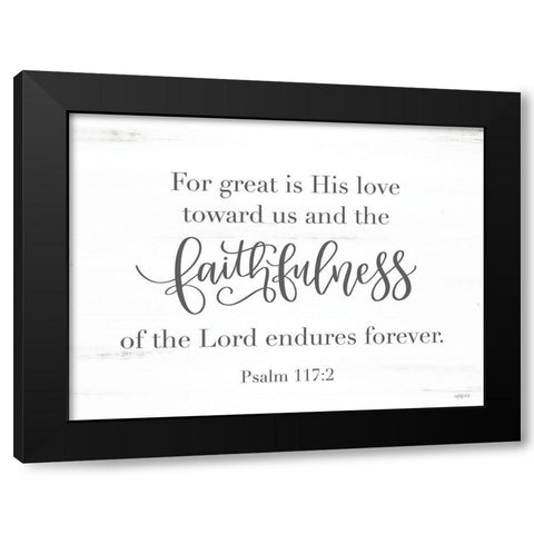 Faithfulness Black Modern Wood Framed Art Print with Double Matting by Imperfect Dust