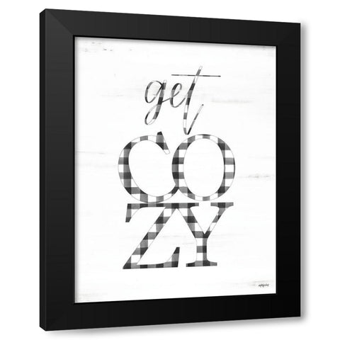 Get Cozy Black Modern Wood Framed Art Print with Double Matting by Imperfect Dust