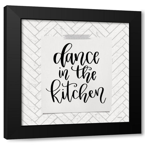 Dance in the Kitchen Black Modern Wood Framed Art Print with Double Matting by Imperfect Dust