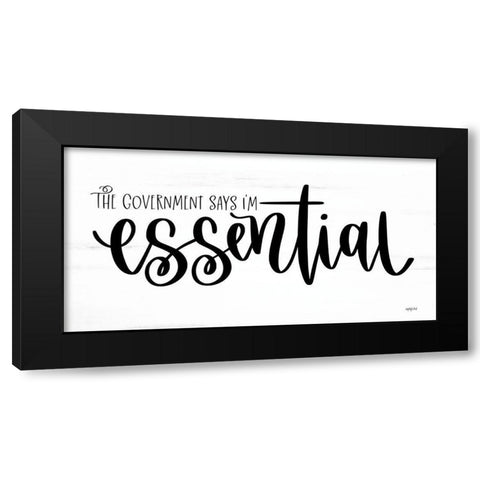 Im Essential Black Modern Wood Framed Art Print with Double Matting by Imperfect Dust
