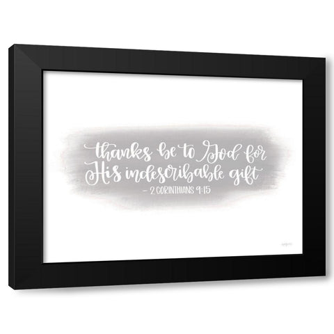 Indescribable Gift Black Modern Wood Framed Art Print with Double Matting by Imperfect Dust