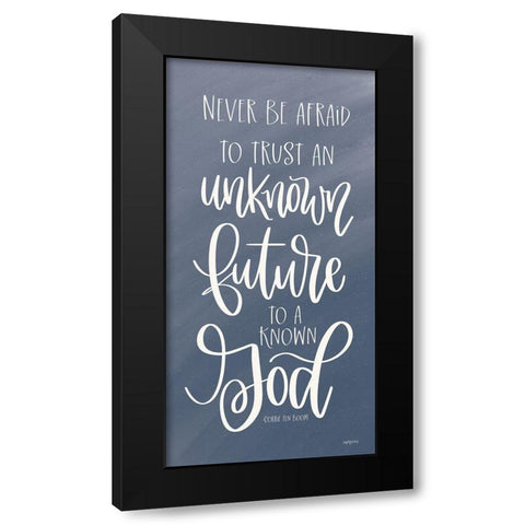 A Known God Black Modern Wood Framed Art Print with Double Matting by Imperfect Dust