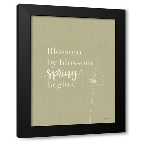 Blossom by Blossom Black Modern Wood Framed Art Print with Double Matting by Imperfect Dust