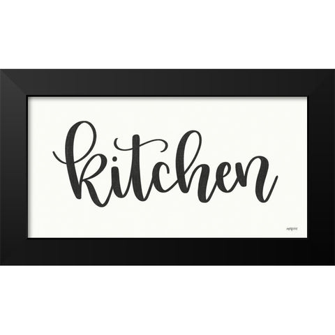 Kitchen Black Modern Wood Framed Art Print by Imperfect Dust
