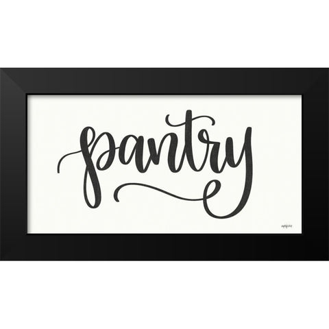 Pantry Black Modern Wood Framed Art Print by Imperfect Dust